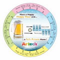 Blood Alcohol Concentration Wheel Calculator (4.25" dia.), Full Color